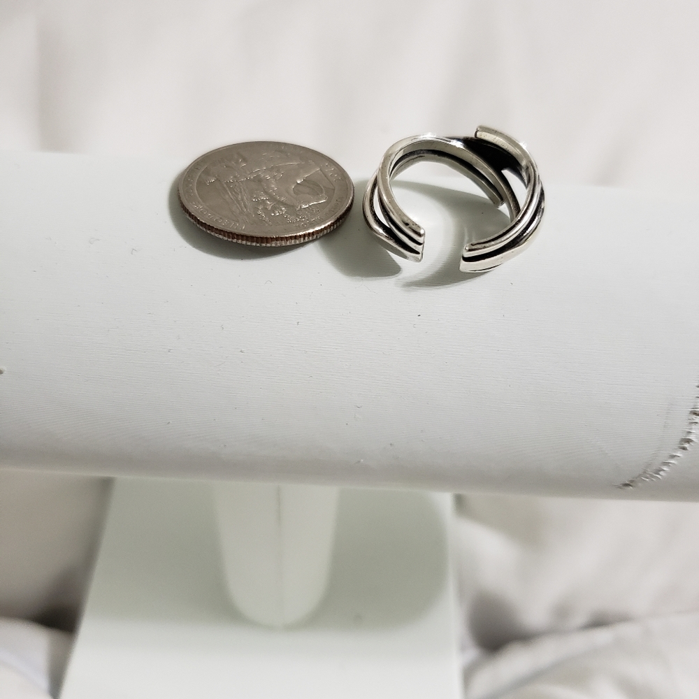 Sterling Silver (925) Multi -Layer Ring - image 4